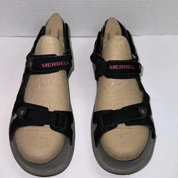 BQ30 Merrell Cedrus Convertible Hiking Sport Sandals Black Rose Red - Picture 2 of 7